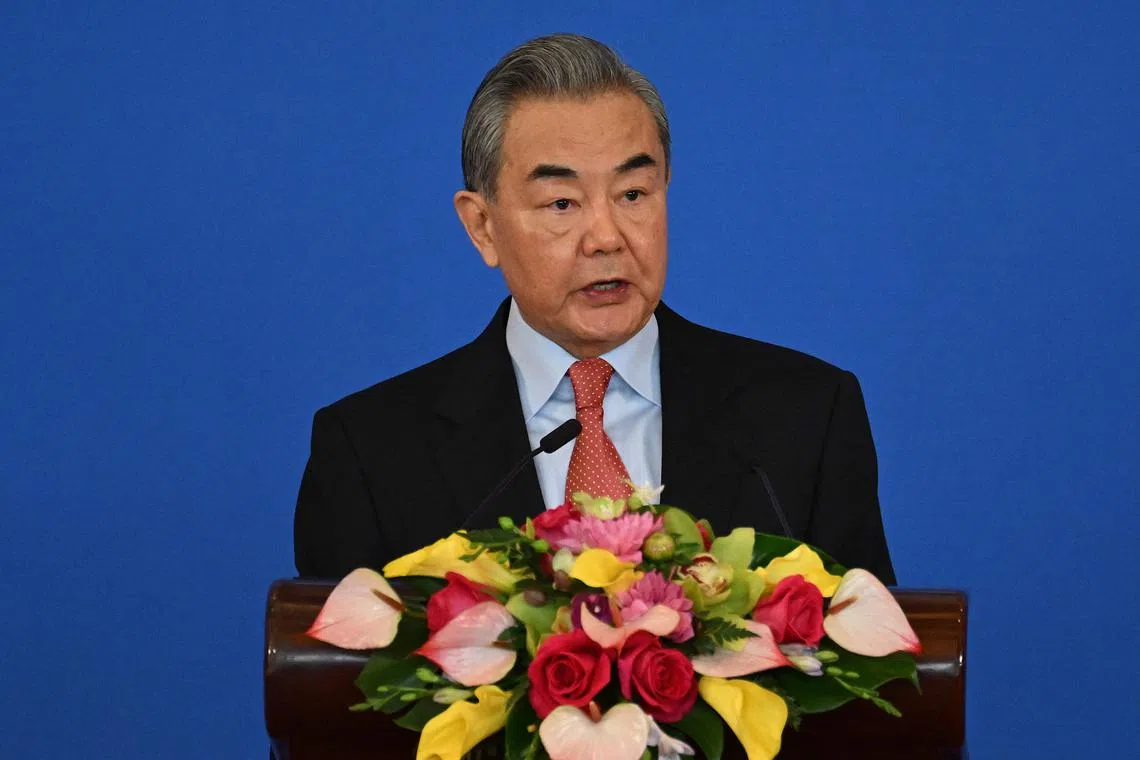 Top diplomat Wang Yi also warned against what he called the US’ “crude interference” on the issue of Taiwan.