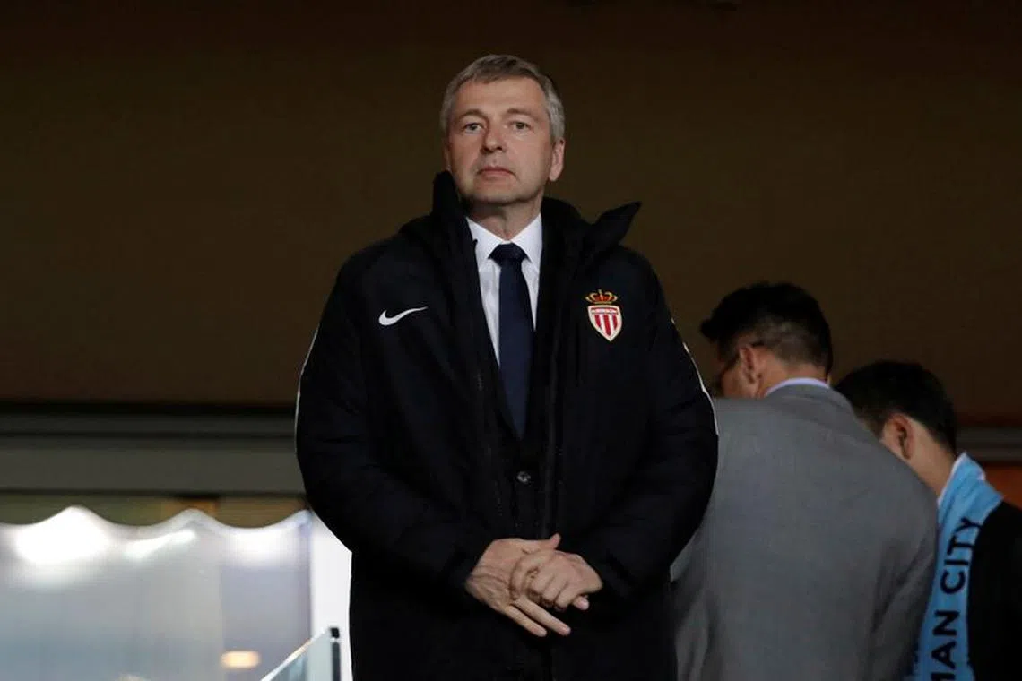 FILE PHOTO: Soccer Football - AS Monaco v Manchester City - UEFA Champions League Round of 16 Second Leg - Stade Louis II, Monaco - 15/3/17 Monaco president Dmitry Rybolovlev in the stands Reuters / Eric Gaillard Livepic/File Photo