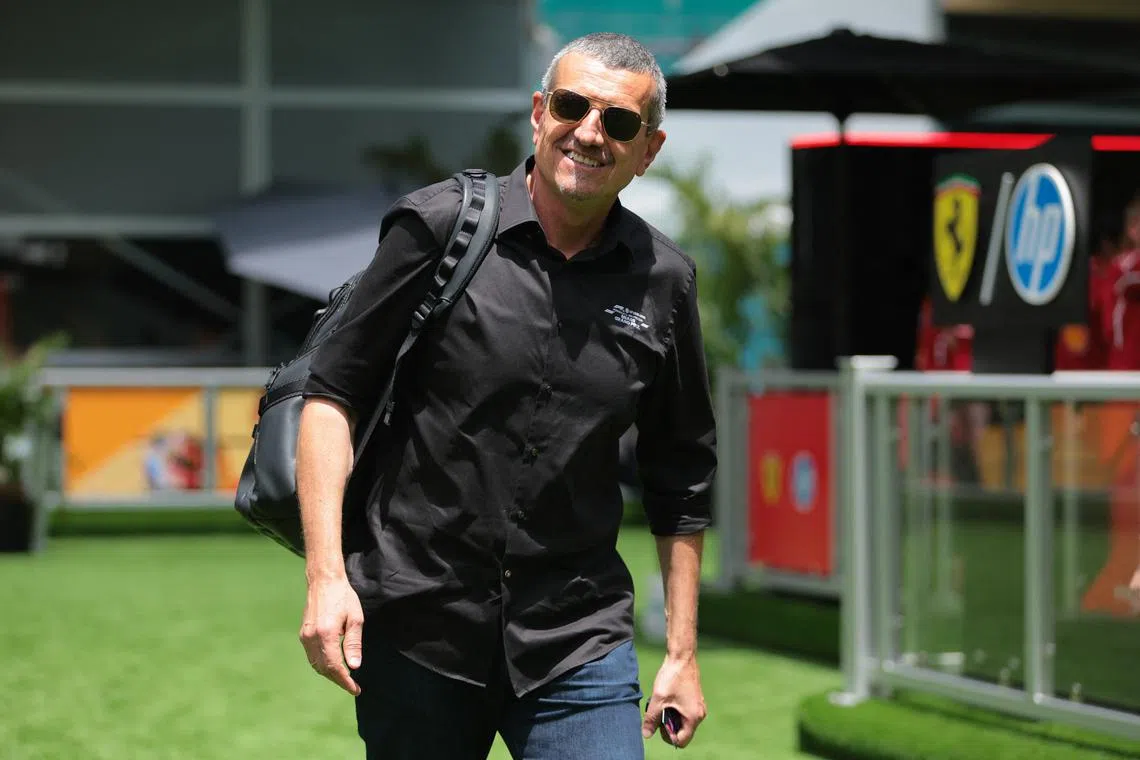 FILE PHOTO: May 1, 2025; Miami Gardens, FL, USA; Former principal of the Haas F1 team Guenther Steiner walks on the paddock at Miami International Autodrome. Sam Navarro-Imagn Images/ File Photo
