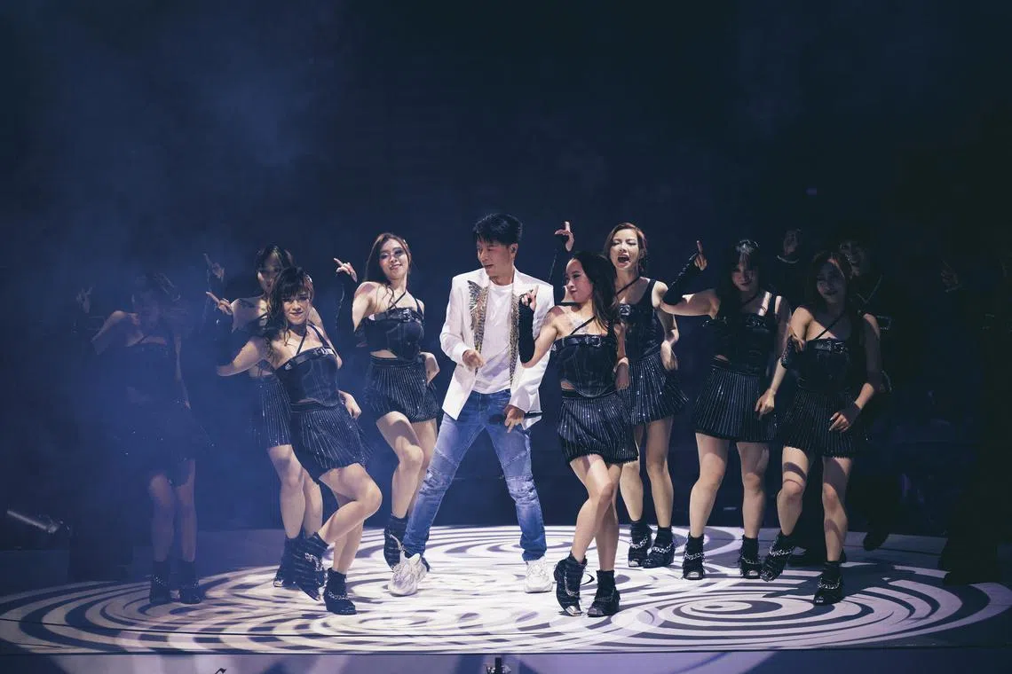 Hacken Lee (centre) will be backed by a 50-piece orchestra from The Philharmonic Orchestra (Singapore), as well as his dancers and band from Hong Kong.