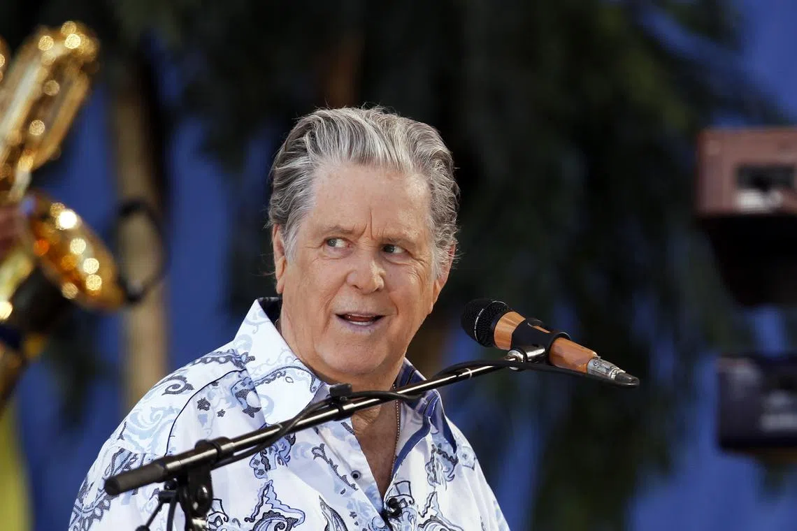 FILE PHOTO: Brian Wilson performs with the Beach Boys on ABC's Good Morning America in New York's Central Park June 15, 2012. REUTERS/Lucas Jackson/File Photo