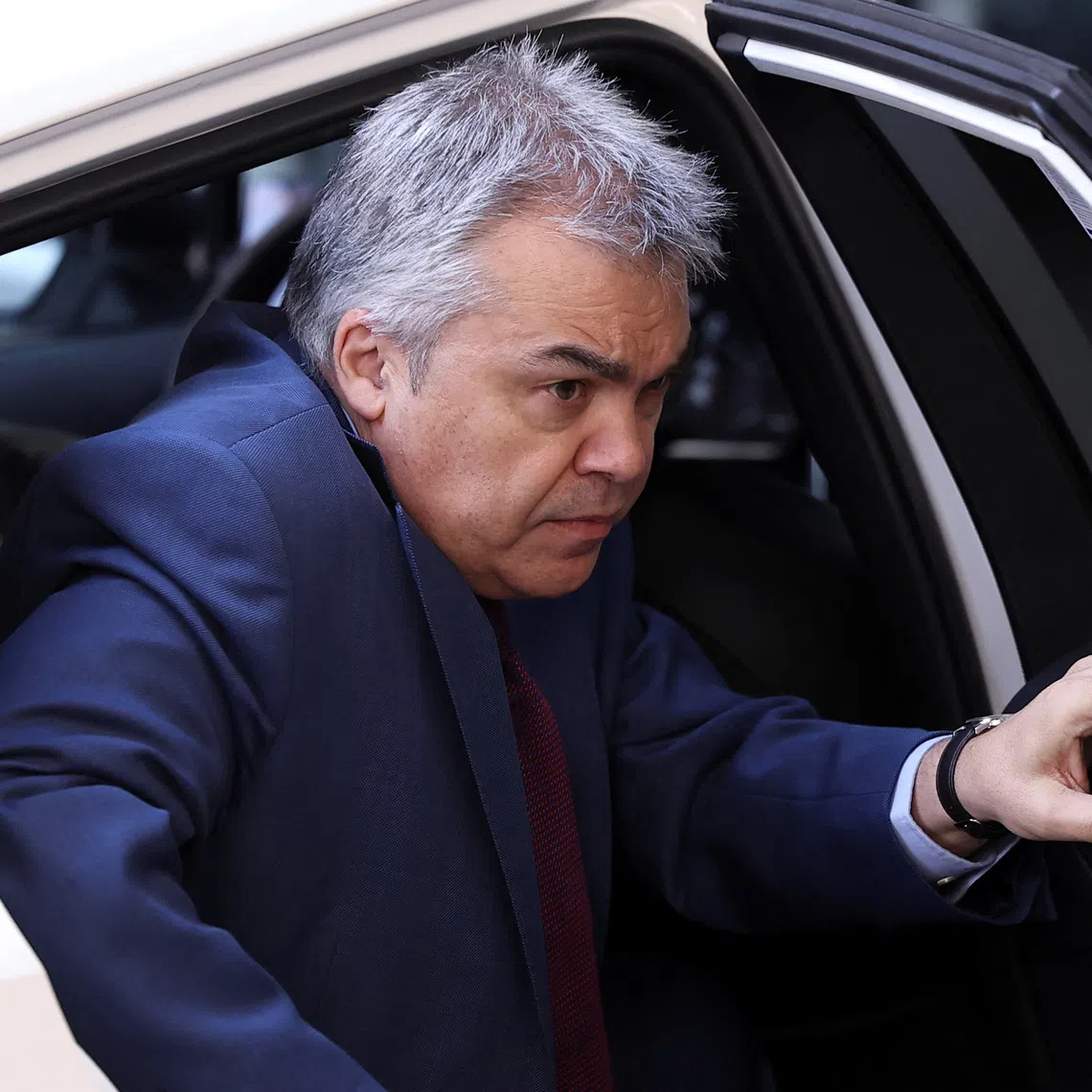 Former Spanish Socialist lawmaker Santos Cerdan arrives to testify before a Supreme Court investigating judge in an alleged corruption case affecting the ruling Socialist Party in Madrid, Spain, June 30, 2025. REUTERS/Juan Medina
