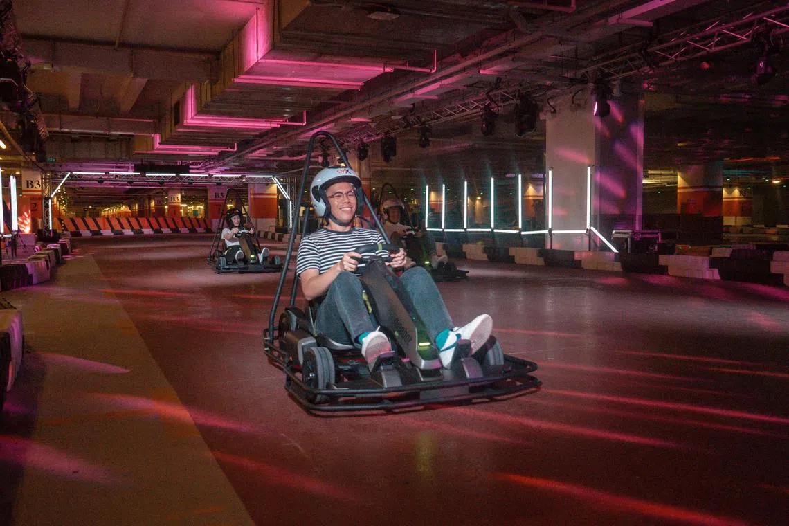 Head to Terminal 3’s Basement 3 for go-karting fun and carnival games.