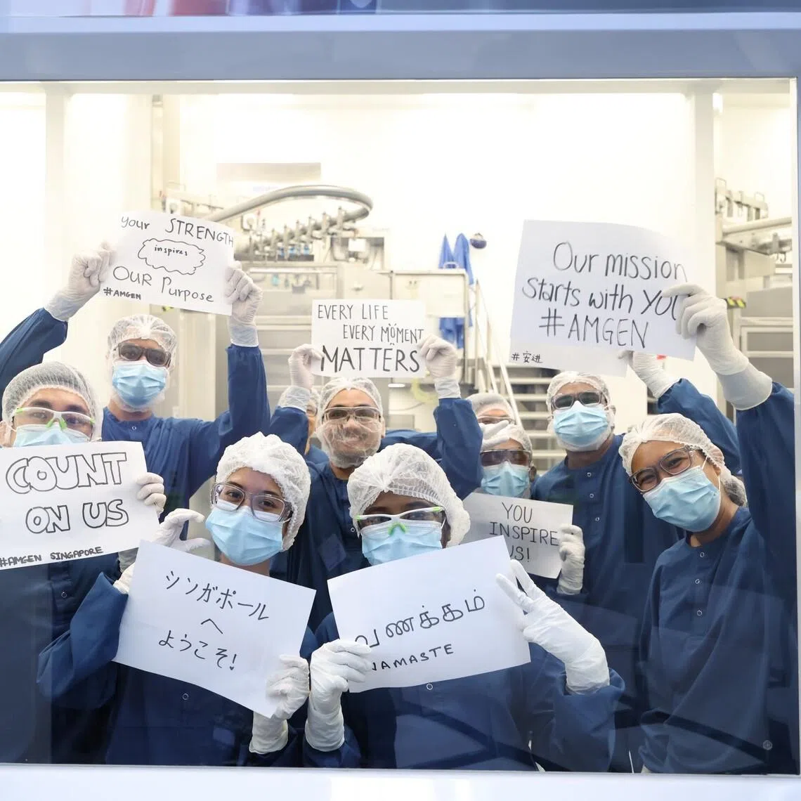 Amgen employees Mission Week