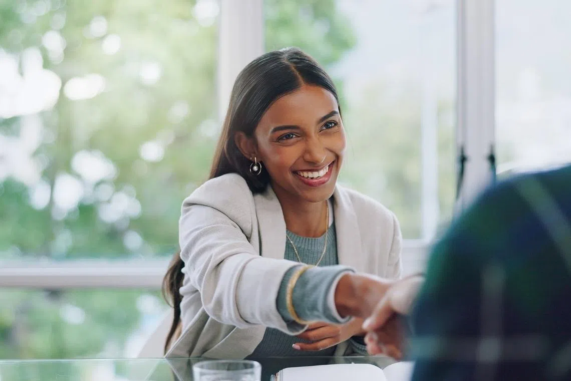 mother at job interview after career break