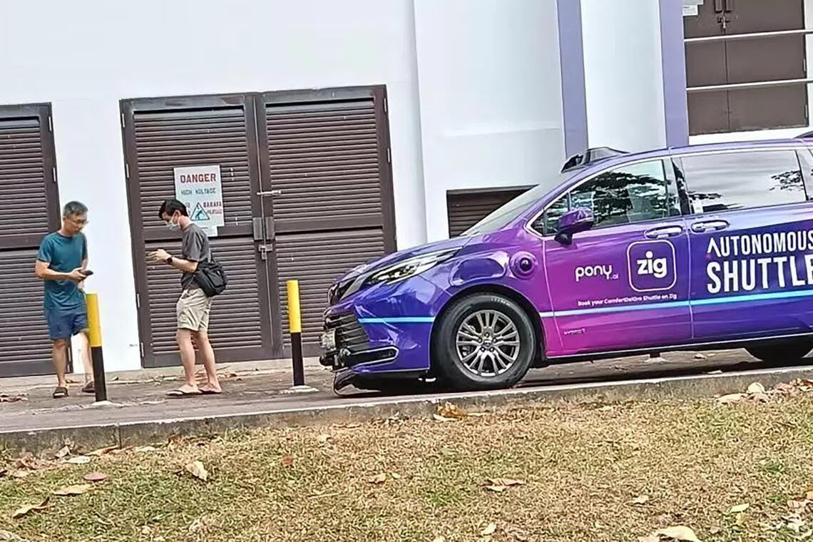 ComfortDelGro self-driving vehicle collides with road divider in Punggol