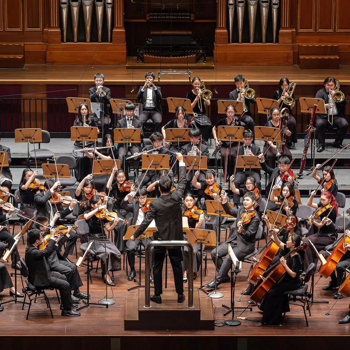Leonard Tan was one of the conductors of the Singapore National Youth Orchestra at its 45th anniversary gala. 