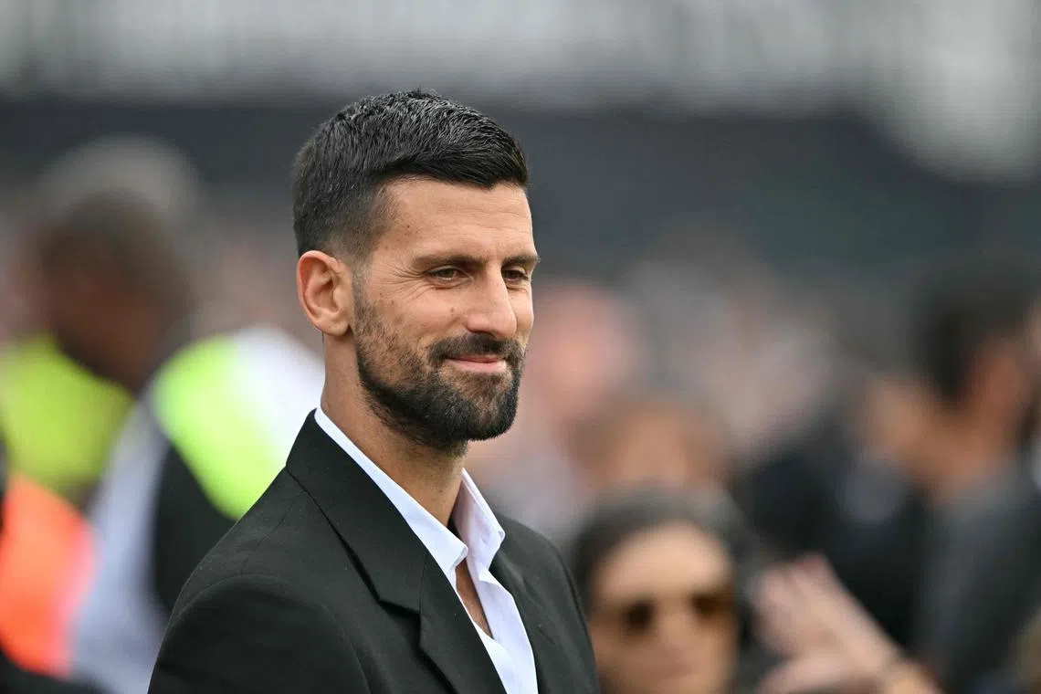Serbian tennis star Novak Djokovic looking on before the start of the Copa Libertadores final football match between Brazilian teams Atletico Mineiro and Botafogo at the Mas Monumental Stadium in Buenos Aires on Nov 30.
