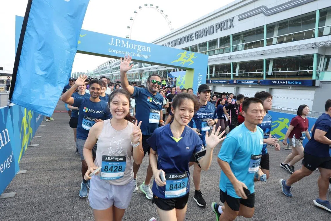 Companies come together at the J.P. Morgan Corporate Challenge, the world’s largest corporate running event.