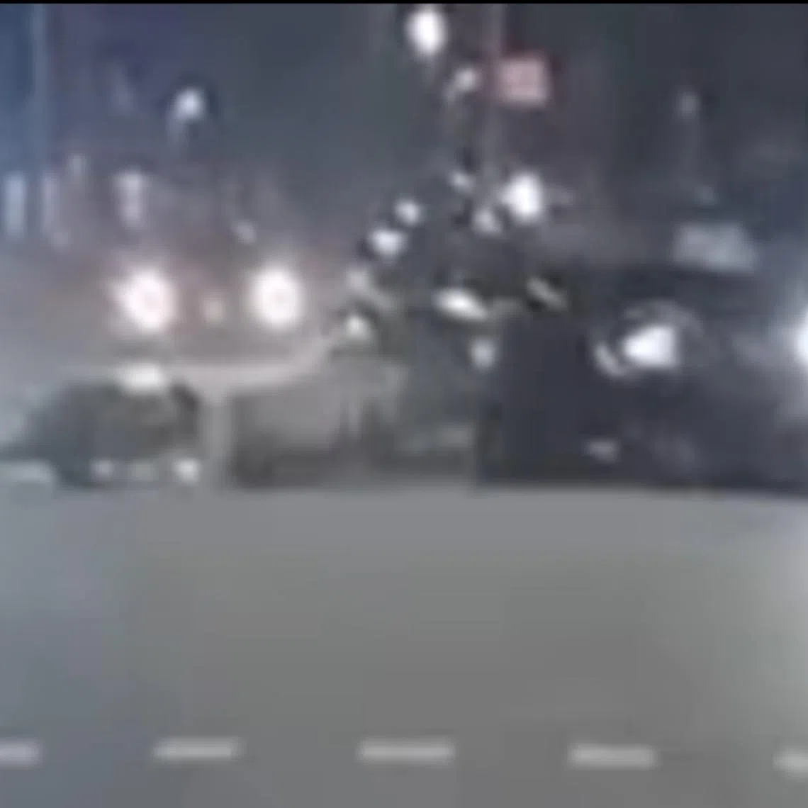 Two men were taken conscious to hospital after a car crashed into two of three motorcycles at the junction of Sengkang East Avenue and Compassvale Road on March 6 night.