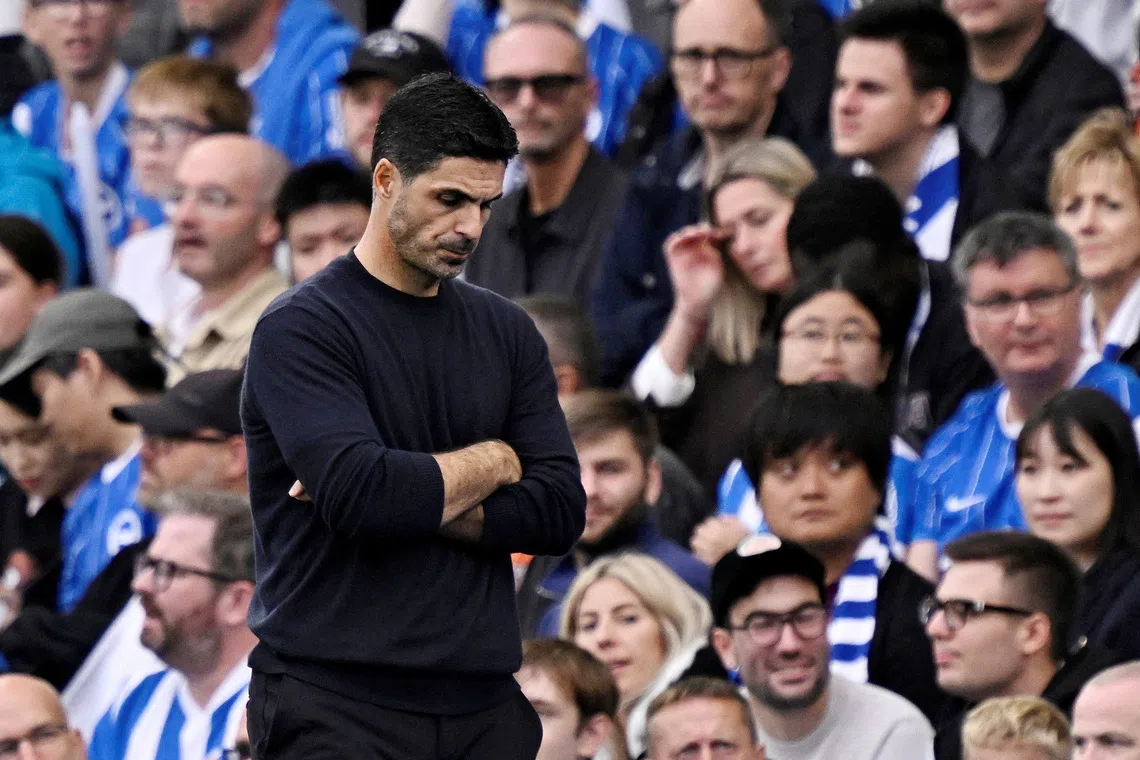 Mikel Arteta’s side were undone by a superb Brighton performance.