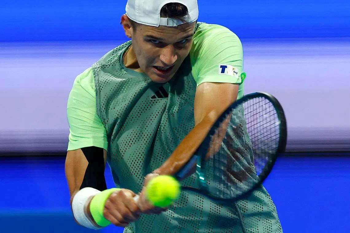 Czech teen Jakub Mensik followed up his quarter-final win over fifth-ranked Andrey Rublev by seeing off French veteran Gael Monfils 6-4, 1-6, 6-3.