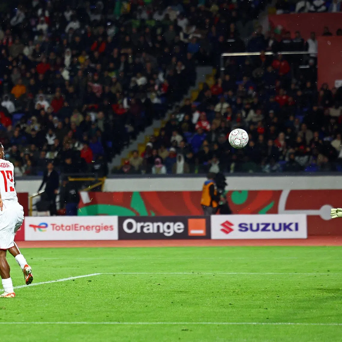 Soccer Football - CAF Africa Cup of Nations - Morocco 2025 - Round of 16 - Mali v Tunisia - Mohammed V Stadium, Casablanca, Morocco - January 3, 2026 Tunisia's Firas Chaouat scores their first goal REUTERS/Siphiwe Sibeko