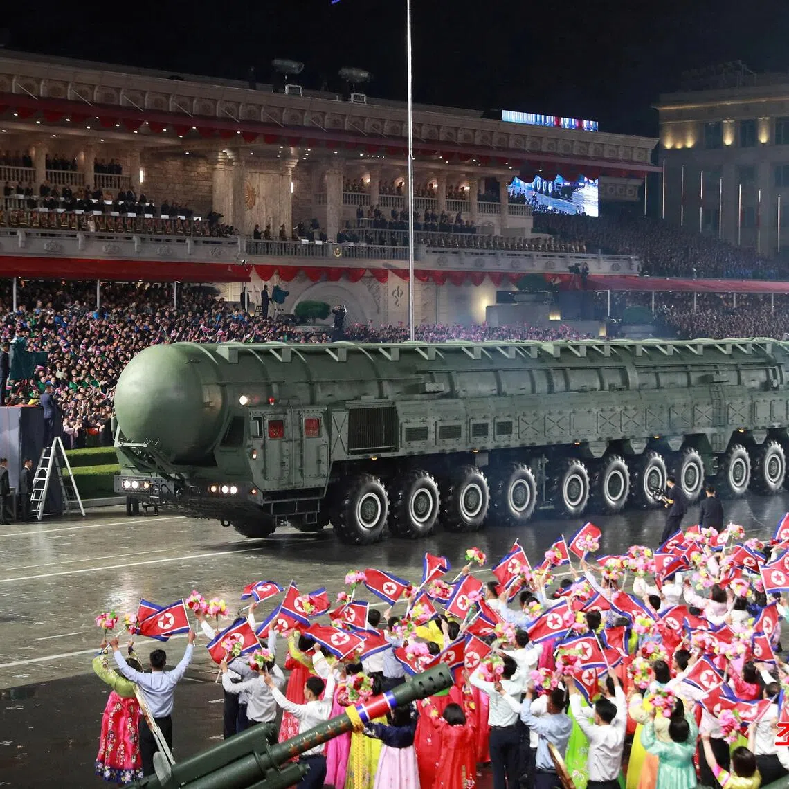 Military parade celebrating the 80th anniversary of the founding of the ruling Workers' Party of Korea (WPK), in Pyongyang, North Korea, in this pictured released October 11, 2025 by North Korea's official Korean Central News Agency.    KCNA via REUTERS    ATTENTION EDITORS - THIS IMAGE WAS PROVIDED BY A THIRD PARTY. REUTERS IS UNABLE TO INDEPENDENTLY VERIFY THIS IMAGE. NO THIRD PARTY SALES. SOUTH KOREA OUT. NO COMMERCIAL OR EDITORIAL SALES IN SOUTH KOREA.     TPX IMAGES OF THE DAY     