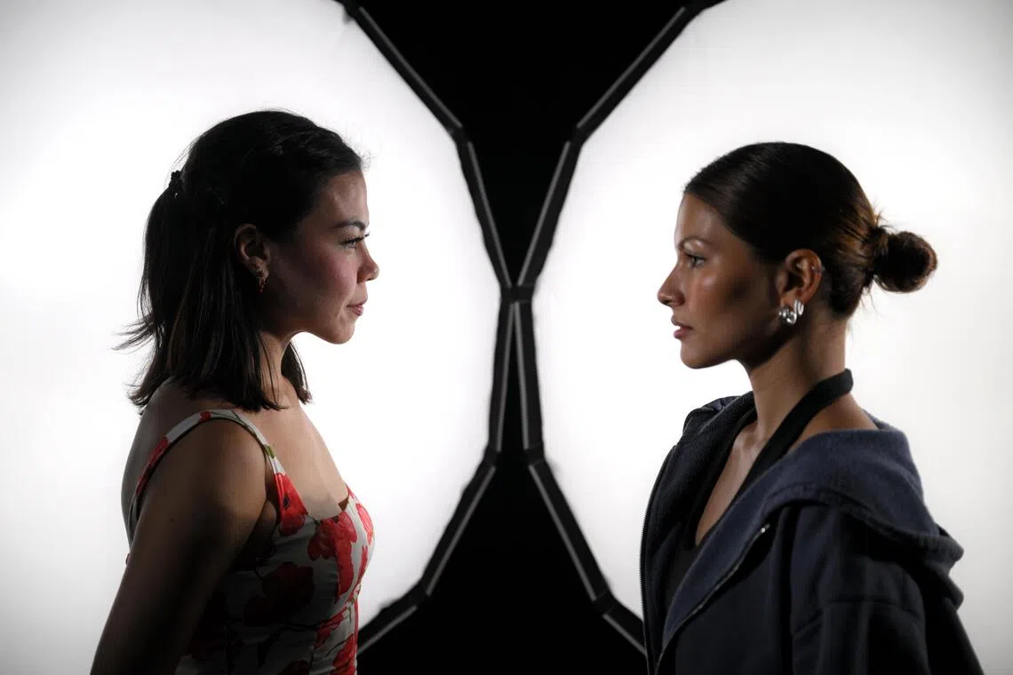 Singaporean performers Tabitha Nauser (right) and Frances Lee will share the role of Mary Magdalene in the acclaimed musical Jesus Christ Superstar that will run at MBS Sands Theatre.