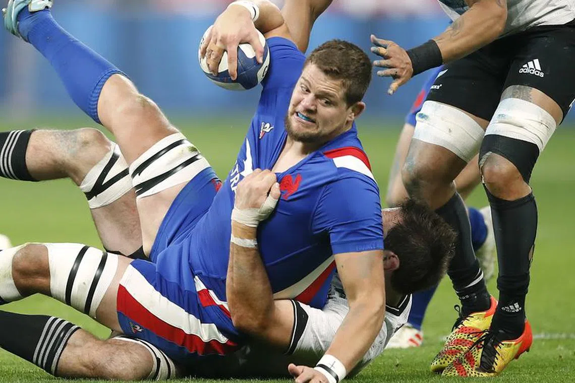 FILE PHOTO: Rugby Union - Autumn International - France v New Zealand -  Stade de France, Saint-Denis, France - November 20, 2021 France's Paul Willemse in action REUTERS/Gonzalo Fuentes/File photo