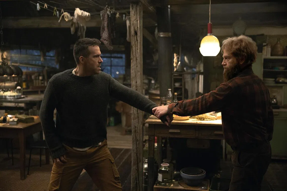 mayday09 - 112: Ryan Reynolds (left) and Kenneth Branagh in Mayday.

source/copyright: Apple TV
free  for publicity use