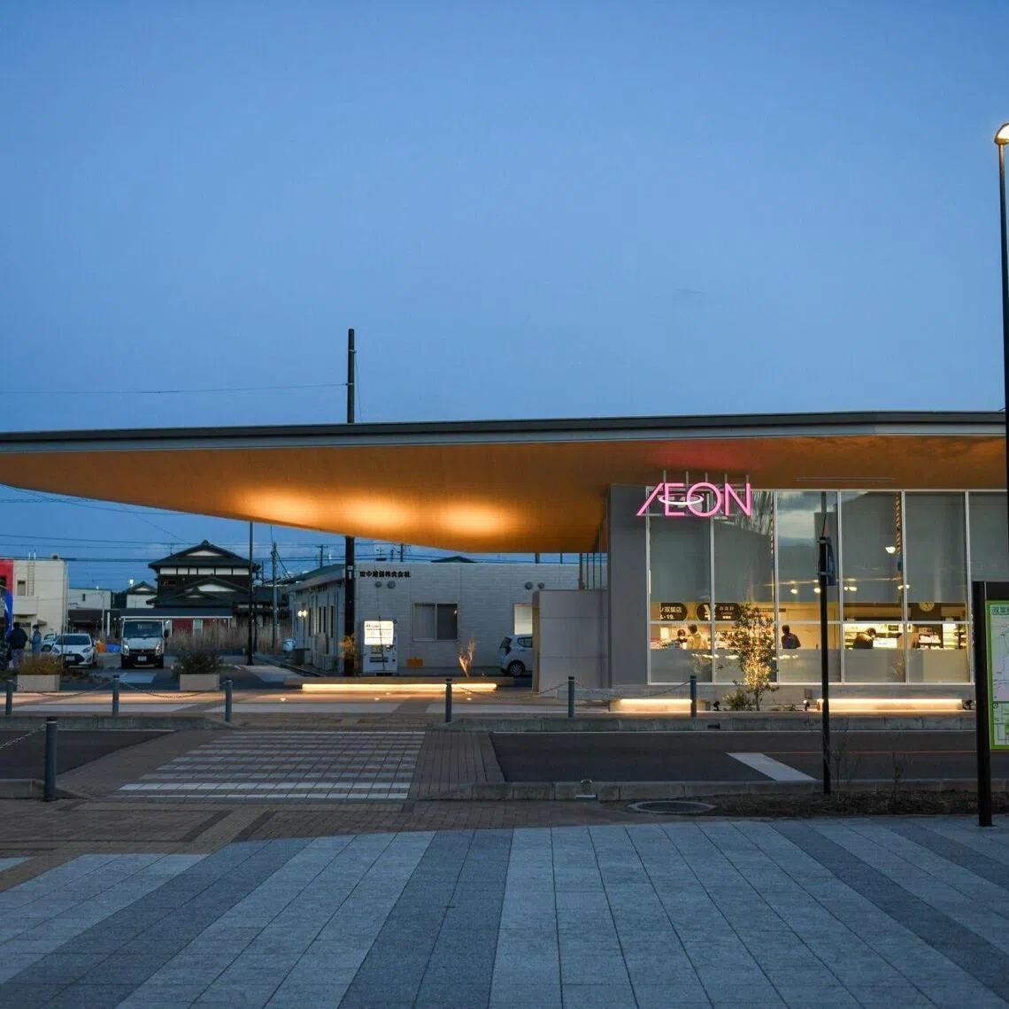 An Aeon supermarket in Futaba, Fukushima on Feb 4, 2026. The Japanese Ministry of Economy, Trade and Industry said in a statement that shoppers should make rational decisions about toilet paper purchases based on accurate information. 