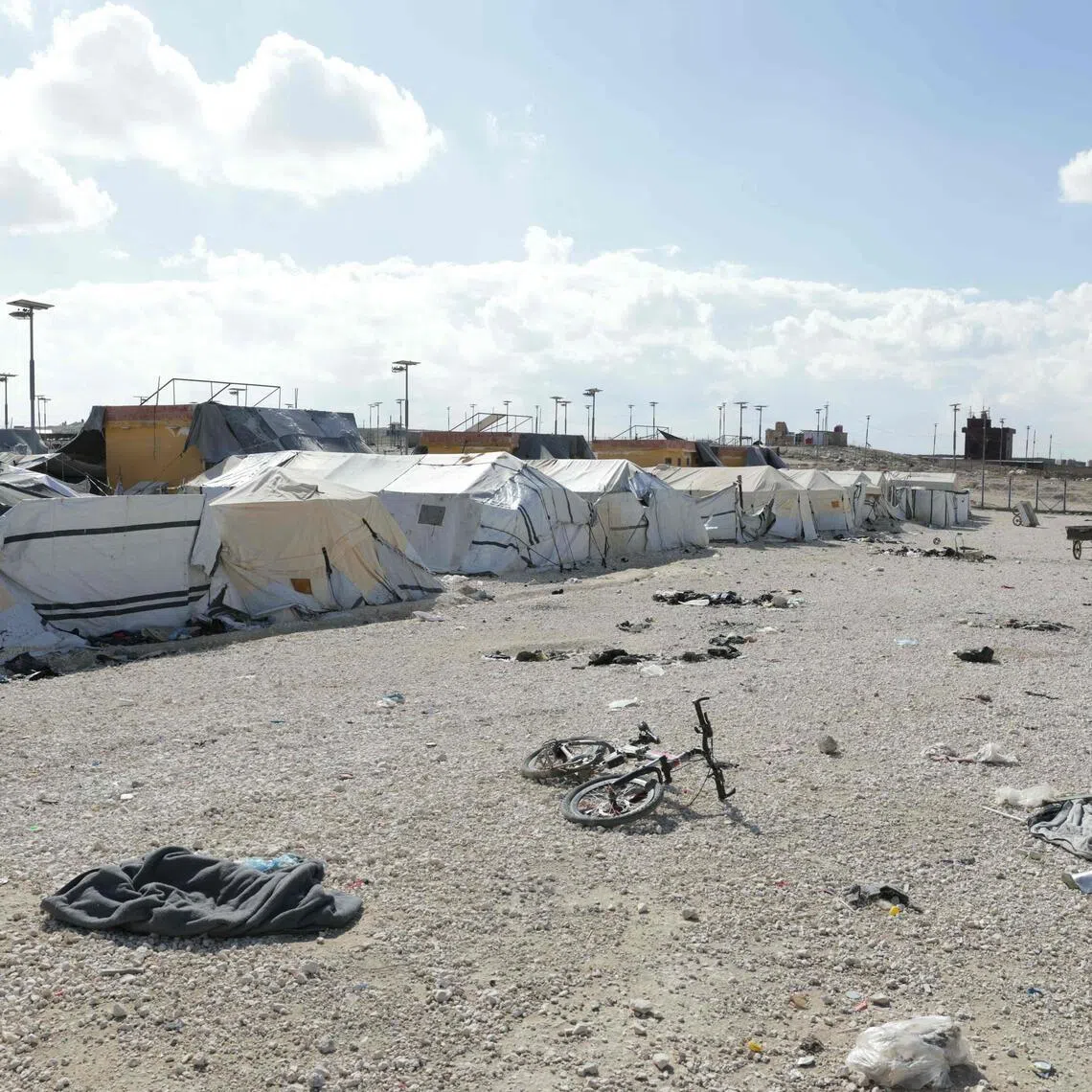 After the Kurdish forces withdrew, thousands of women and children fled the camp to parts unknown.