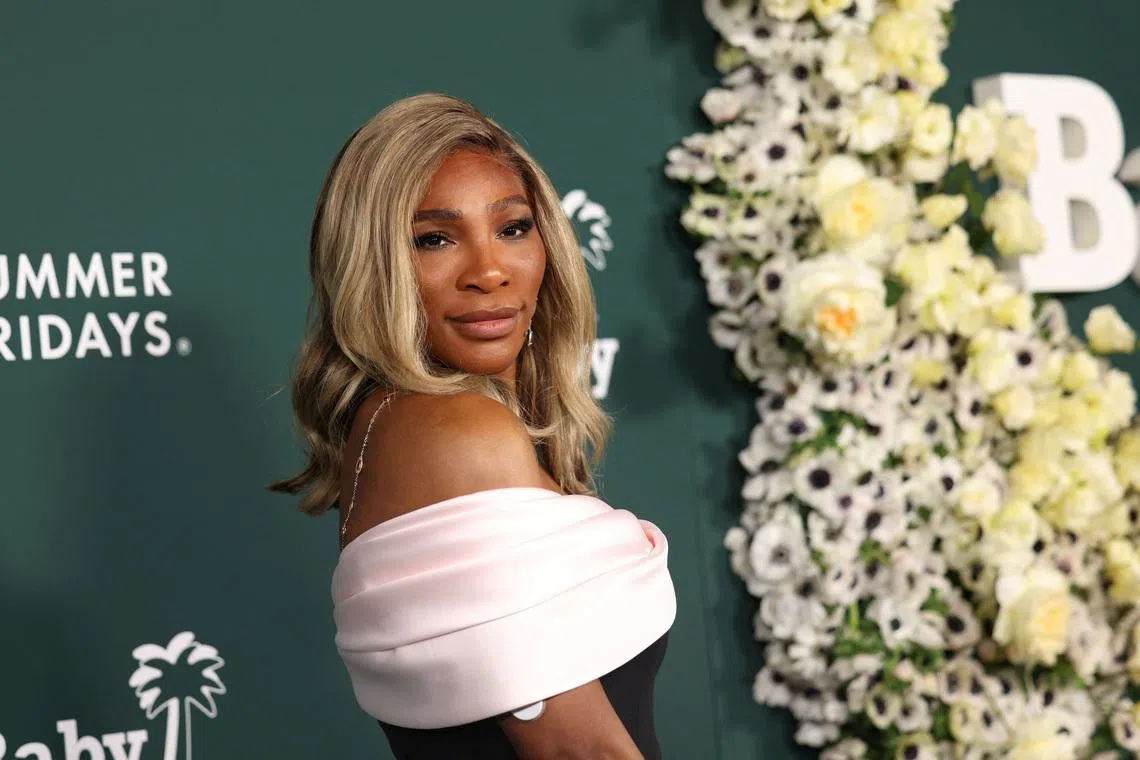 Serena Williams attends the 2025 Baby2Baby Gala at the Pacific Design Center in West Hollywood, California, U.S., November 8, 2025. REUTERS/Aude Guerrucci