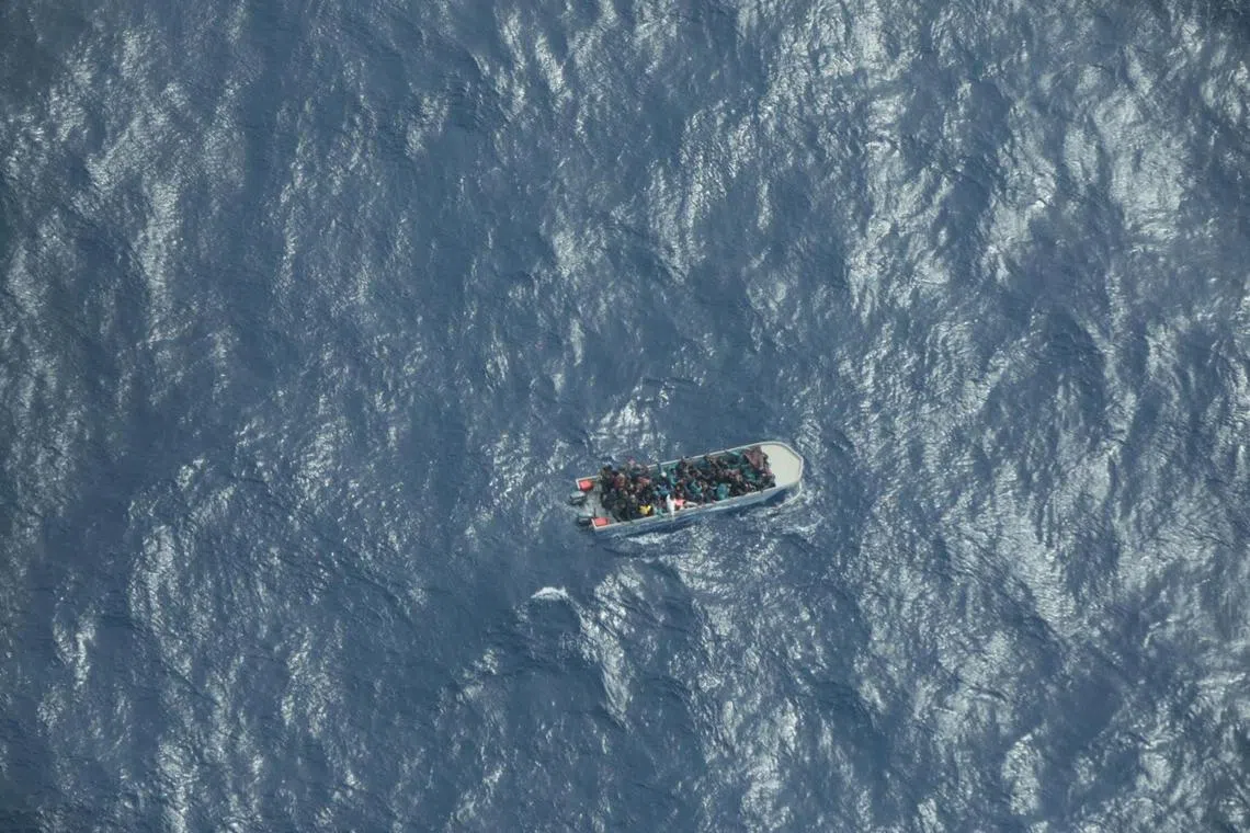 The vessel, travelling in the direction of Italy, had capsized about 177km north-west of Benghazi.