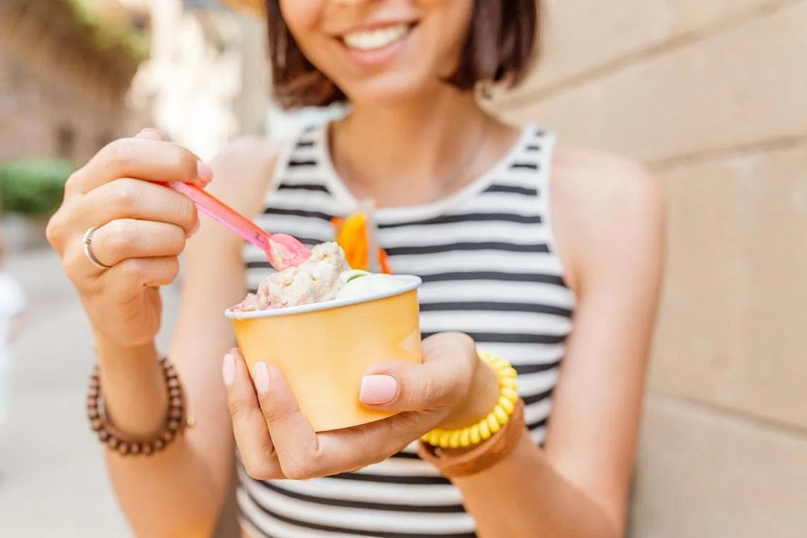 When eaten in moderation, frozen yogurt and ice cream can fit into a healthy diet, nutrition experts said.