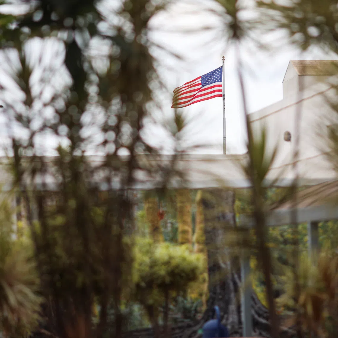 A U.S. flag flies outside the U.S. Embassy, after the United States suspended consular services at its embassy and consulates in Brazil ahead of general election, citing security concerns, in Brasilia, Brazil, October 2, 2026. REUTERS/Adriano Machado