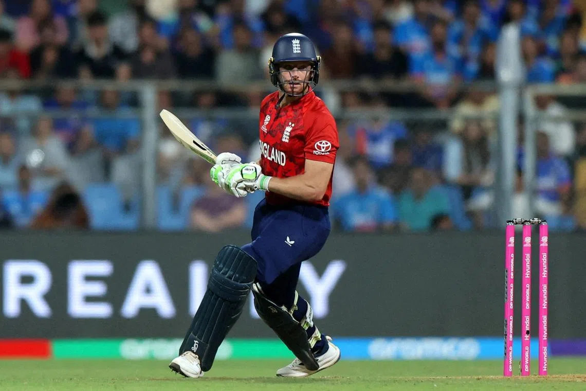 FILE PHOTO: Cricket - ICC Men's T20 World Cup 2026 - Semi Final - India v England - Wankhede Stadium, Mumbai, India - March 5, 2026 England's Jos Buttler in action REUTERS/Francis Mascarenhas/File Photo