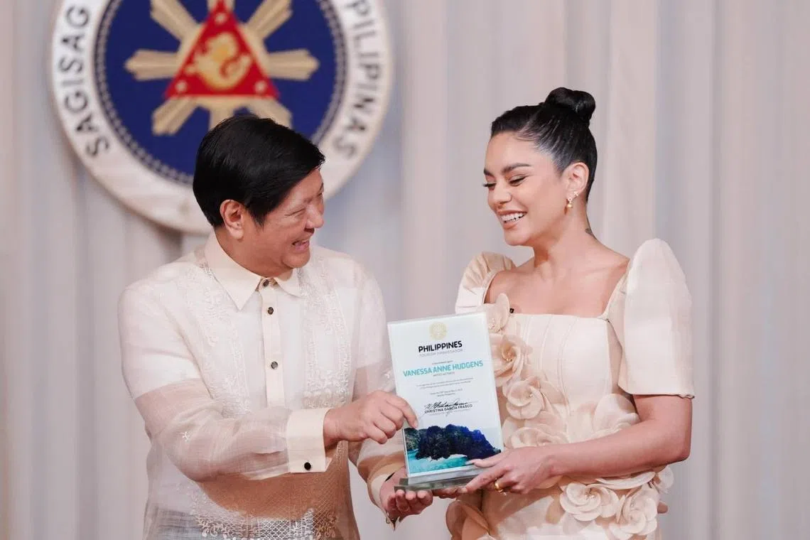 Actress Vanessa Hudgens was named a global tourism ambassador for the Philippines.
