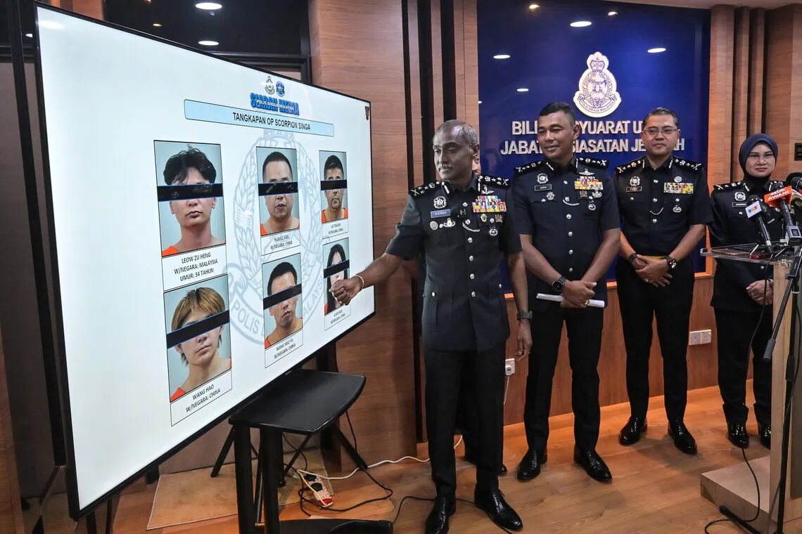 Two people who were suspected to be part of a kidnapping syndicate were shot dead after firing at police during the raid, and six others were arrested.
