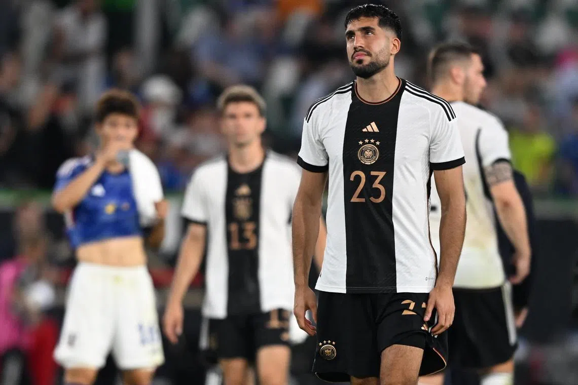 Germany allowed their opponents to ride roughshod over them, as the home fans booed and whistled.