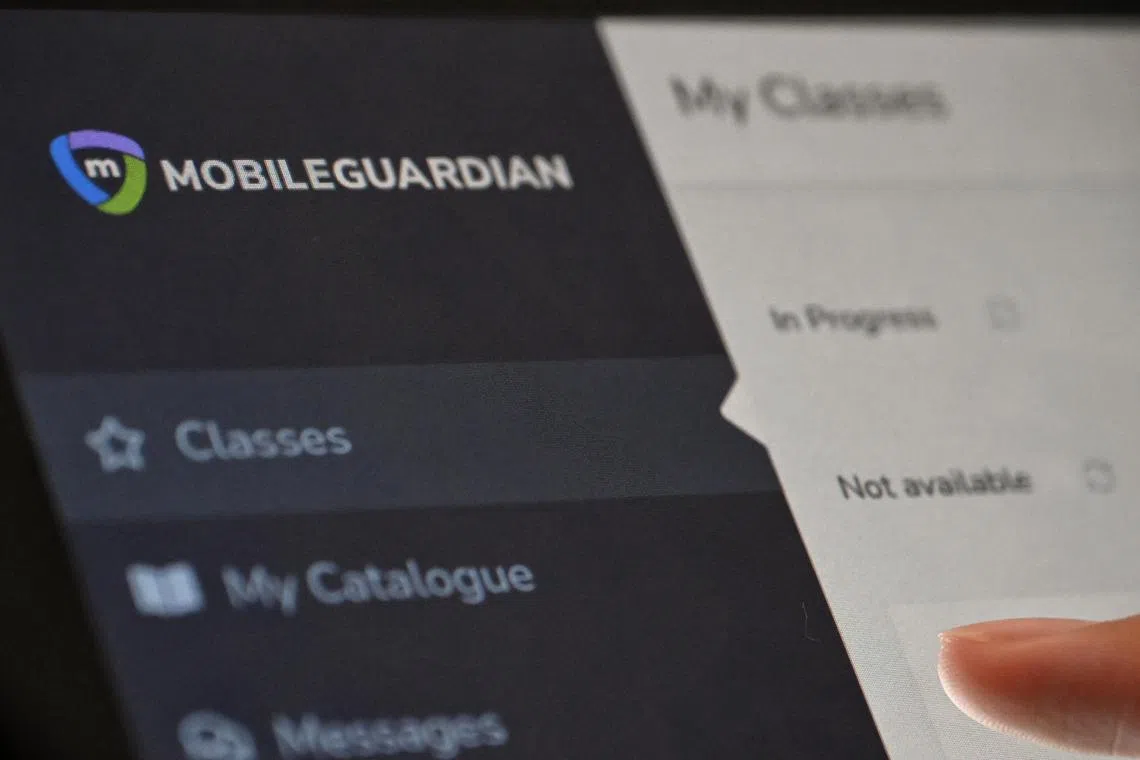 The Mobile Guardian app, installed on students’ personal learning devices, was appointed as MOE’s official mobile device management services vendor in November 2020.