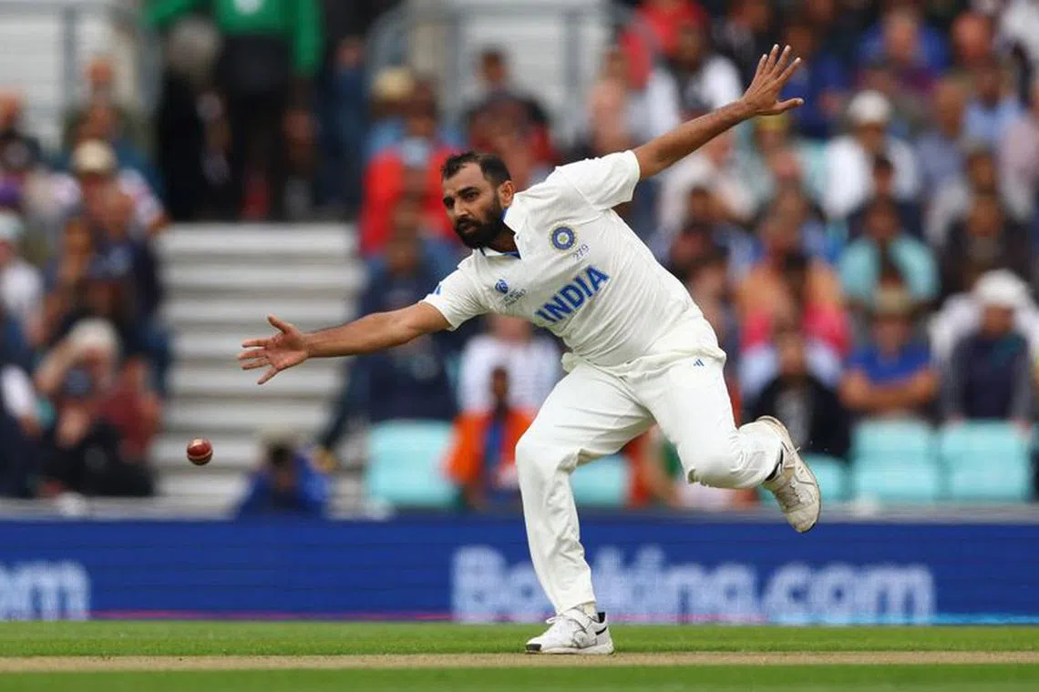 Cricket - ICC World Test Championship Final - Australia v India - The Oval, London, Britain - June 7, 2023 India's Mohammed Shami in action Action Images via Reuters/Paul Childs/File Photo