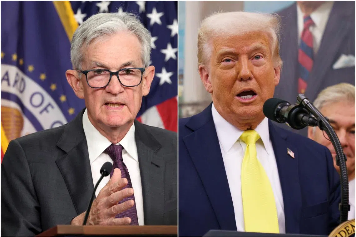Mr Donald Trump has rattled Wall Street by repeatedly criticising Mr Jerome Powell and suggesting he had the ability to remove him before the end of his term. 