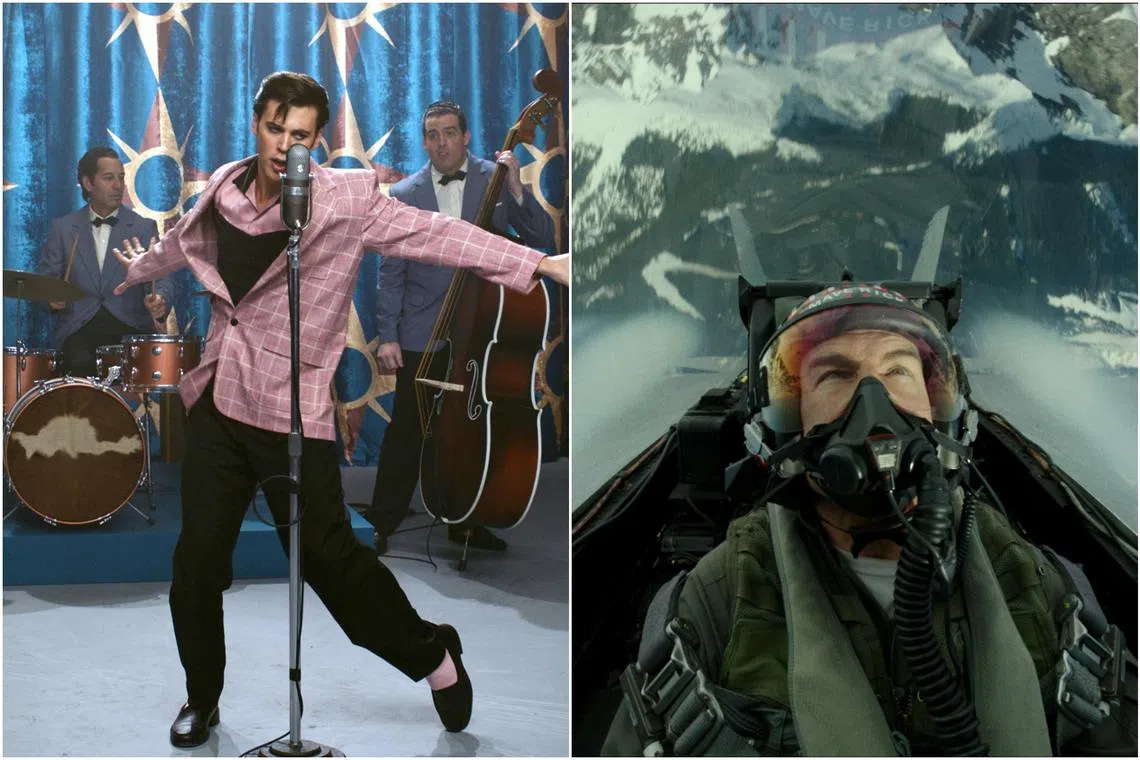 Elvis and Top Gun: Maverick are among the movies nominated for best drama film at the Golden Globes. 