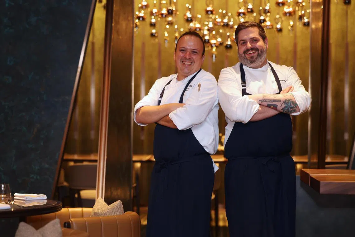 Sugarra's chef-consultant Aitor Jeronimo Orive (right) and chef de cuisine Aitor Gonzalez (left). 