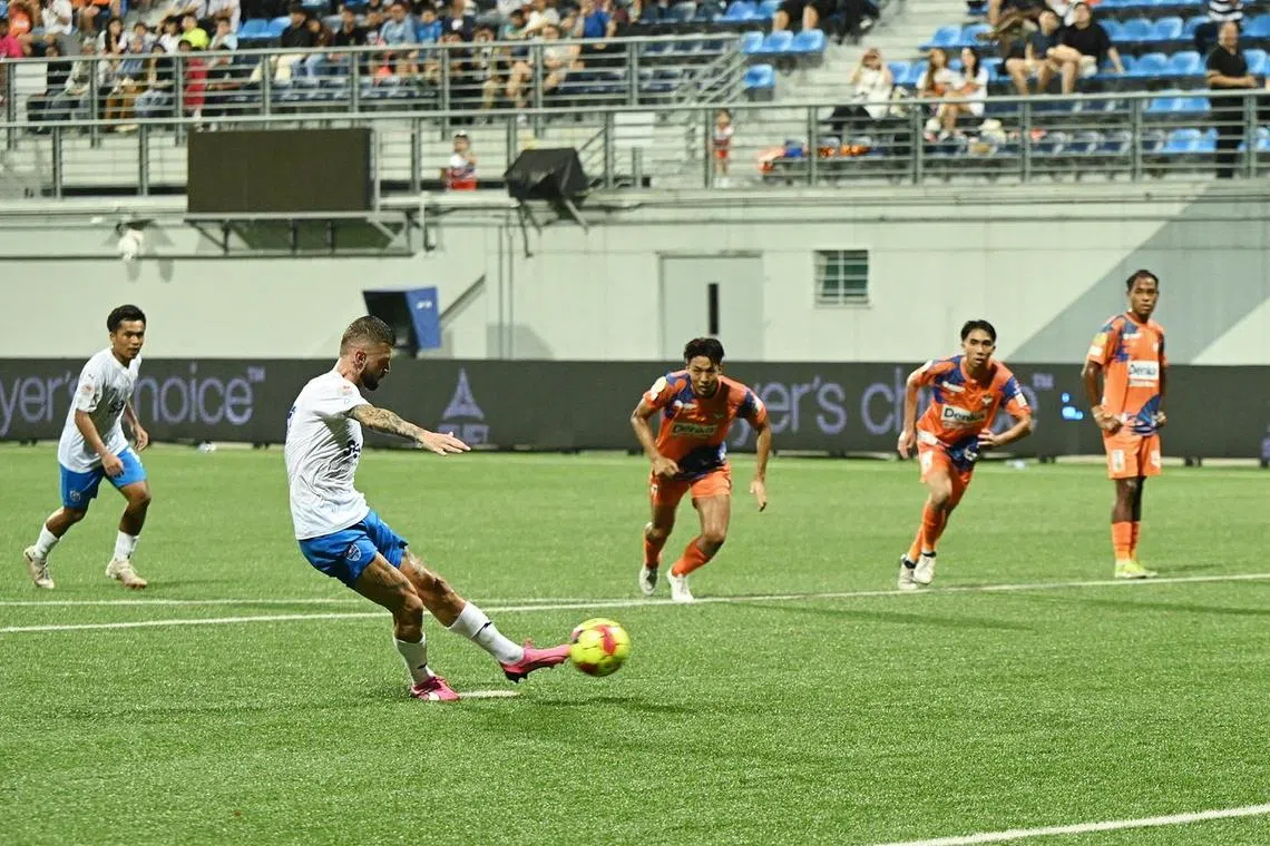 Maxime Lestienne has seven goals for the Lion City Sailors in the 2024-25 Singapore Premier League season.