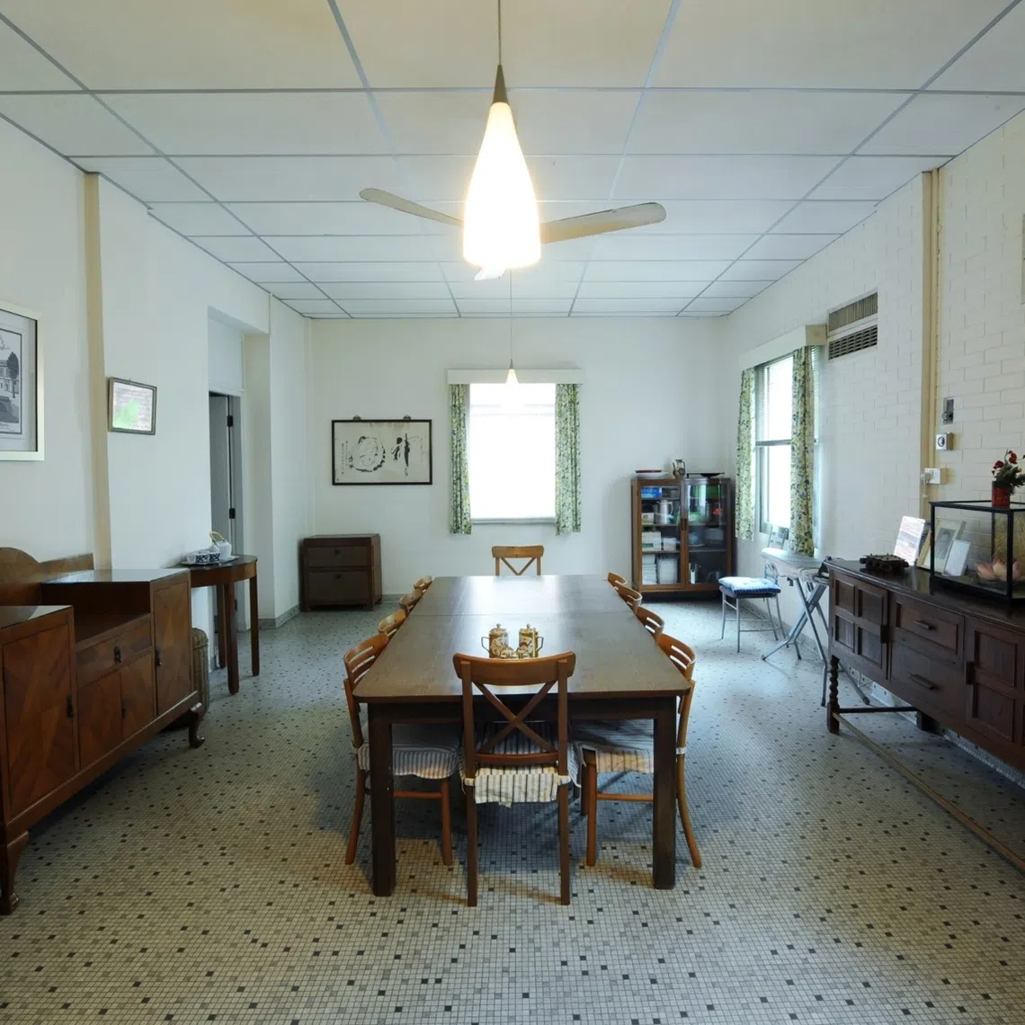 The basement dining room at 38 Oxley Road. This was where the founding members of the People's Action Party (PAP) discussed setting up a new party.