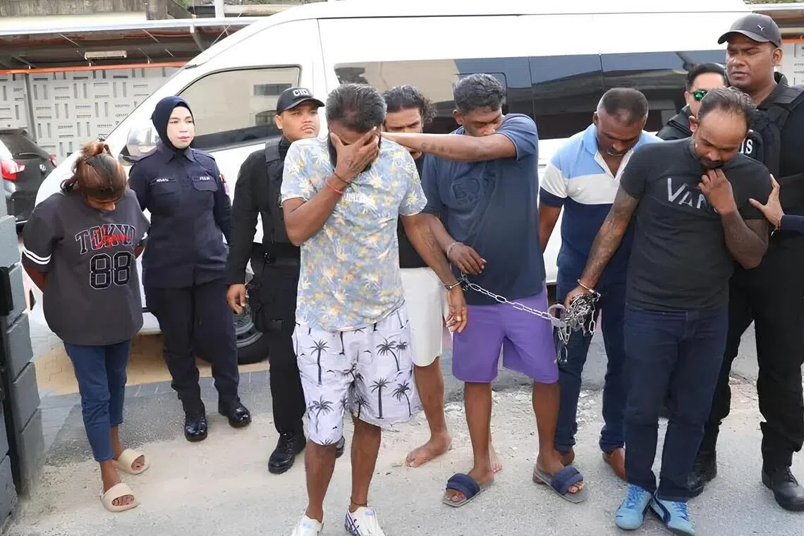 They are accused of acting together in kidnapping the Singaporeans for the purpose of demanding a ransom.
