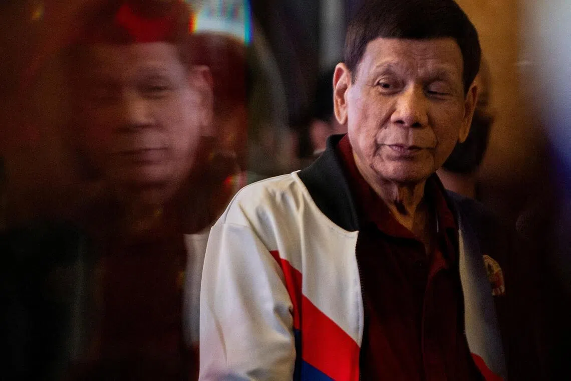 Former Philippine president Rodrigo Duterte is suspected of three counts of crimes against humanity.