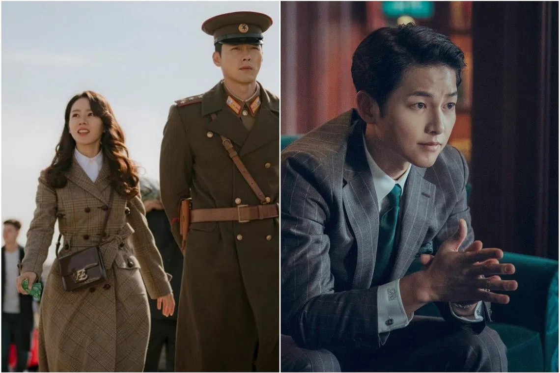 Crash Landing On You starred South Korean actor Hyun Bin and actress Son Ye-jin, while Vincenzo (right) starred South Korean actor Song Joong-ki. 