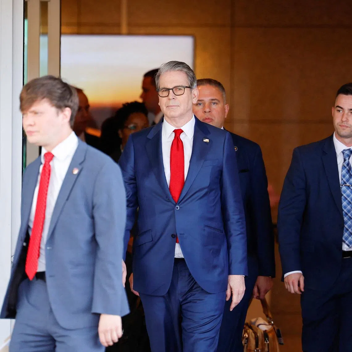 U.S. Treasury Secretary Scott Bessent arrives at Incheon International Airport ahead of a scheduled meeting with South Korean President Lee Jae Myung and trade talks with Chinese Vice Premier He Lifeng before a summit between U.S. President Donald Trump and Chinese President Xi Jinping in Beijing, in Incheon, South Korea, May 13, 2026. REUTERS/Kim Soo-hyeon