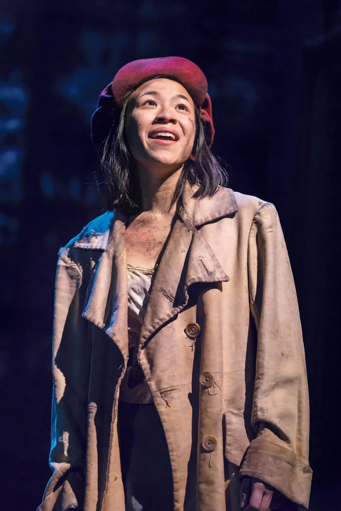 Singaporean actress Nathania Ong as Eponine in Les Miserables The Arena Spectacular World Tour.