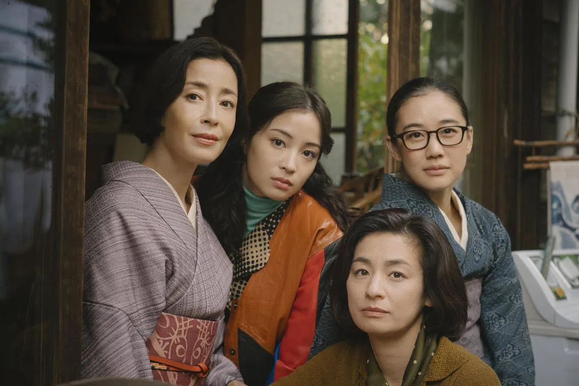  From left, clockwise: Japanese actresses Rie Miyazawa, Suzu Hirose, Yu Aoi and Machiko Ono play sisters in the period Japanese family drama Asura. 
