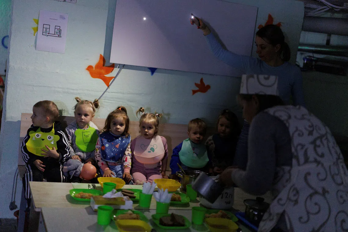 As Russia pounds Ukraine's power supply, one nursery battles to provide food and warmth