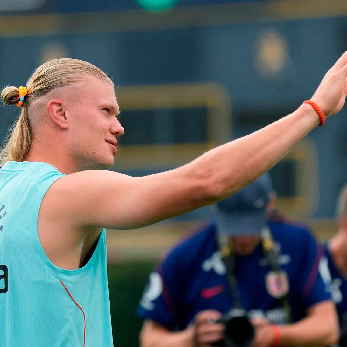 Soccer Football - FIFA World Cup 2026 - Norway Training  - UNC Greensboro, Greensboro, North Carolina, U.S. - June 10, 2026 Norway's Erling Haaland during training IMAGN IMAGES via Reuters/Chuck Burton