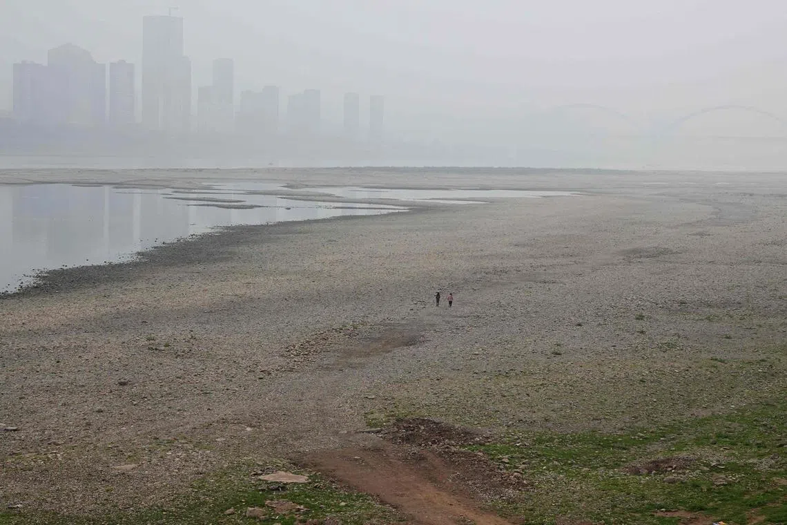 Last year, extreme heat and a lack of rain dried up the Yangtze River, with water reaching the lowest level on record.