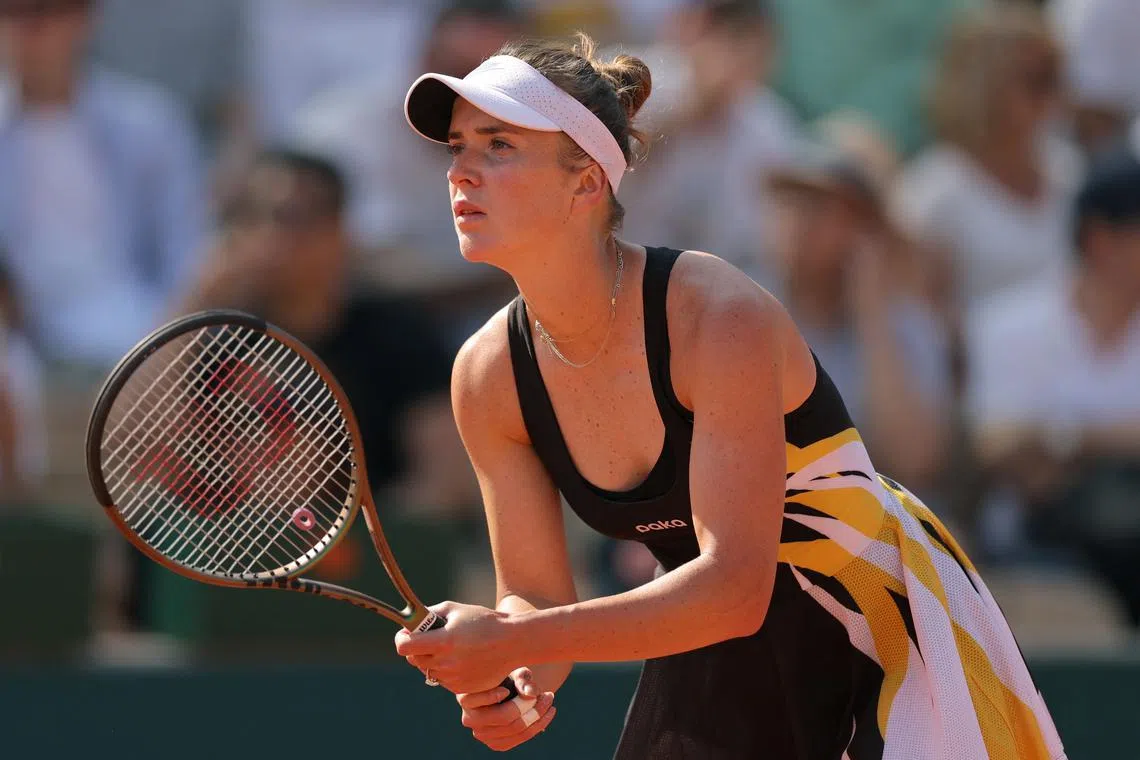 Ukraine's Elina Svitolina stopped playing shortly after Russia’s invasion of Ukraine last year.