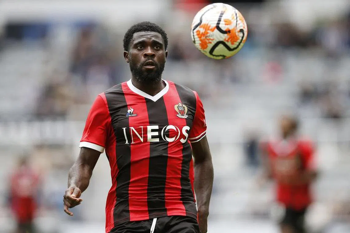 Soccer Football - Pre Season Friendly - OGC Nice v Villarreal - St. James' Park, Newcastle, Britain - August 5, 2023 OGC Nice's Jeremie Boga in action Action Images via Reuters/Craig Brough/File Photo