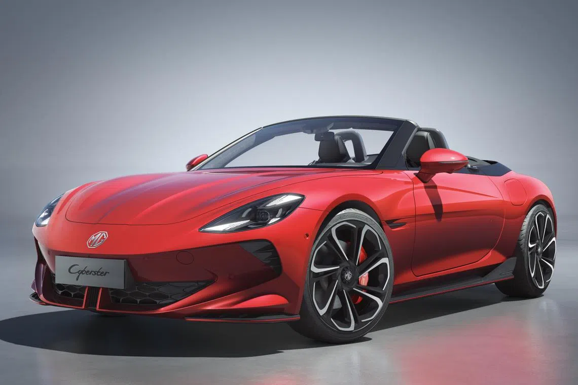 MG Cyberster, the brand's first fully electric roadster